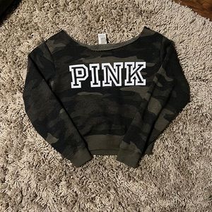 COPY - Pink off the shoulder sweatshirt